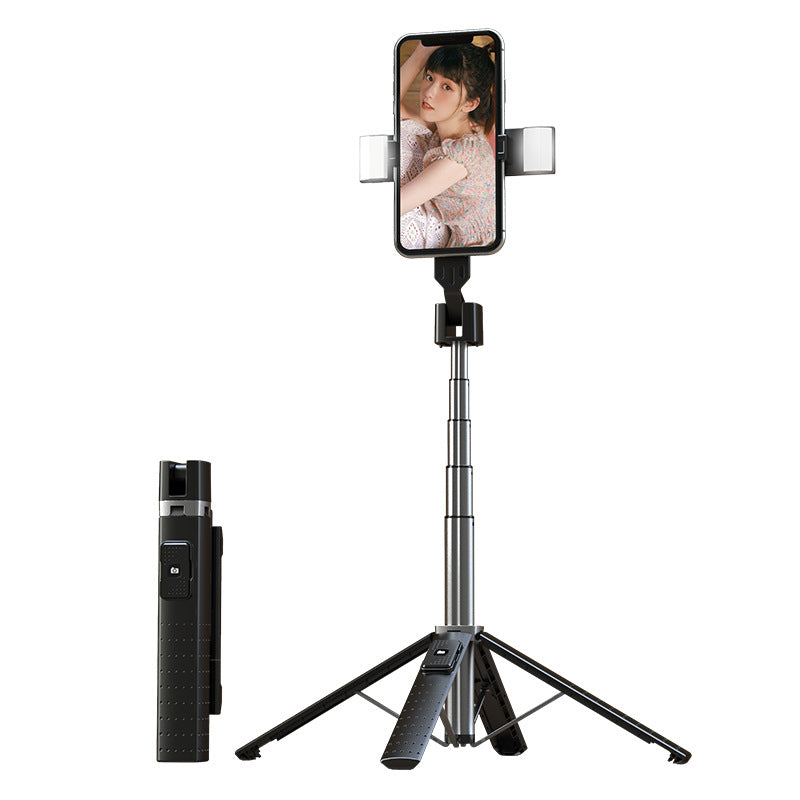 Compact Bluetooth Selfie Stick with Fill Light