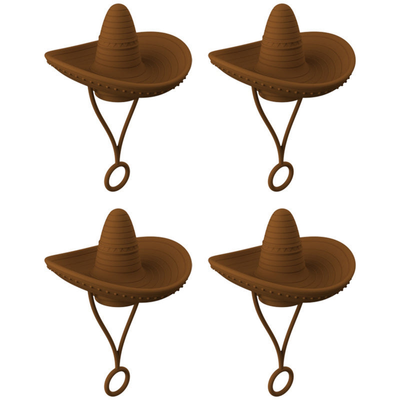 Cowboy Hat Shaped Straw Topper