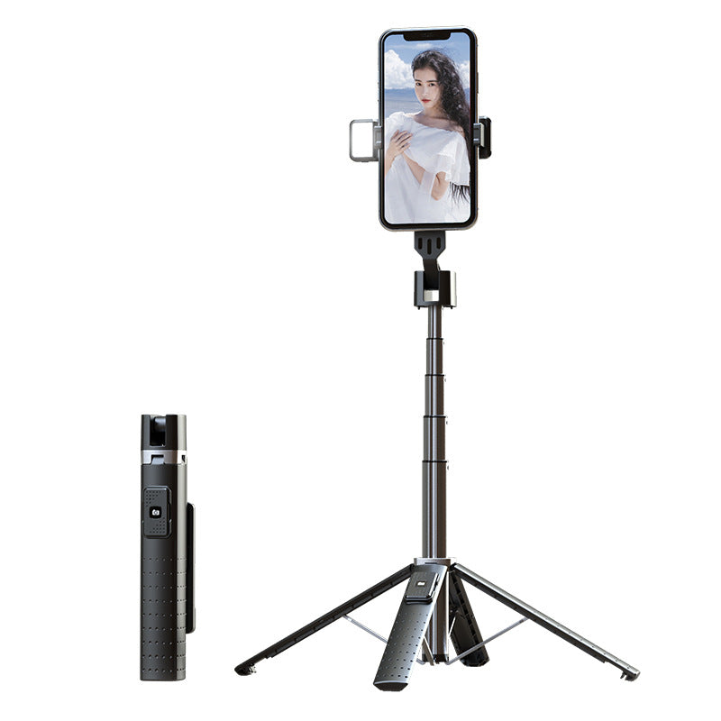 Compact Bluetooth Selfie Stick with Fill Light