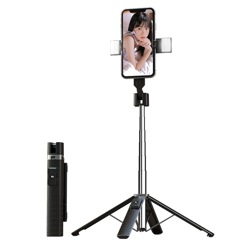 Compact Bluetooth Selfie Stick with Fill Light