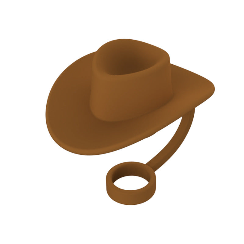 Cowboy Hat Shaped Straw Topper