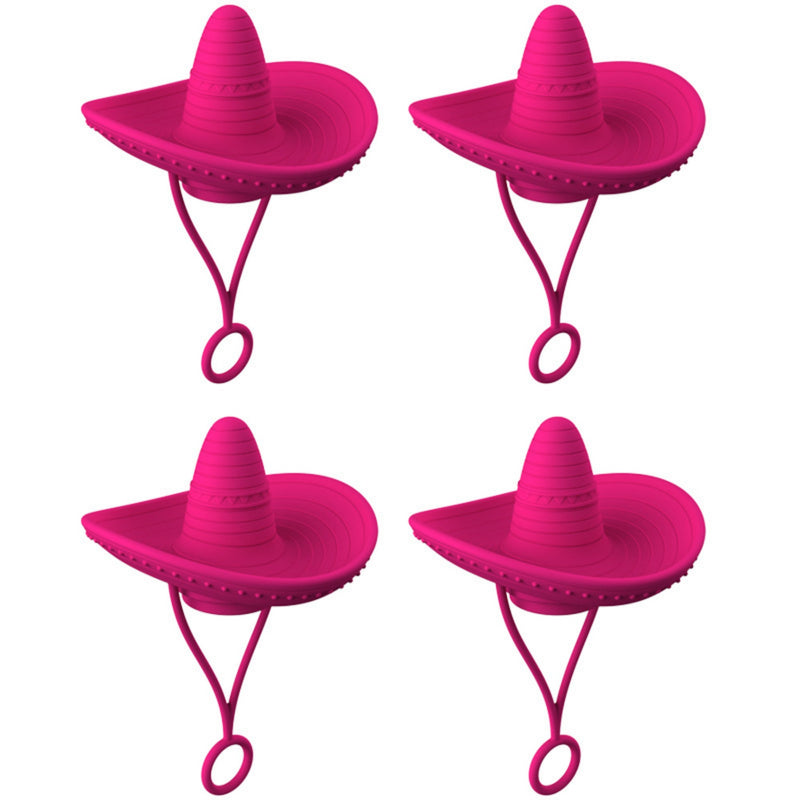 Cowboy Hat Shaped Straw Topper