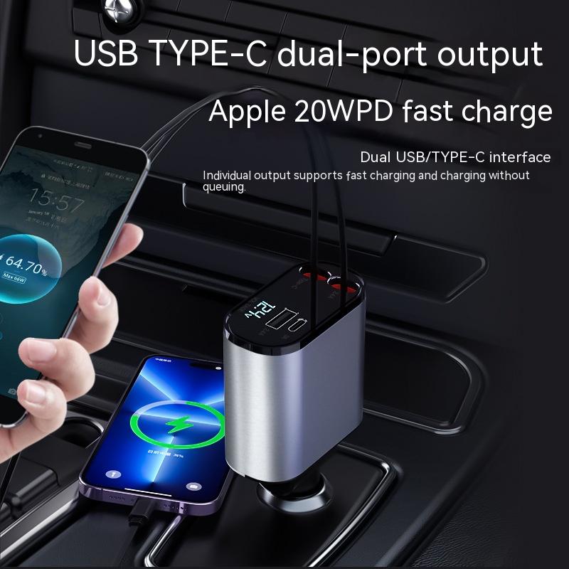 100W metal car charger